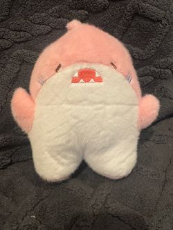 Pink and White Monster Plush Stuffed Toy