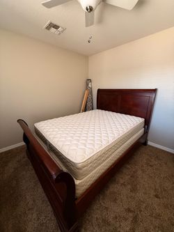 Solid Wood Queen Bed Frame