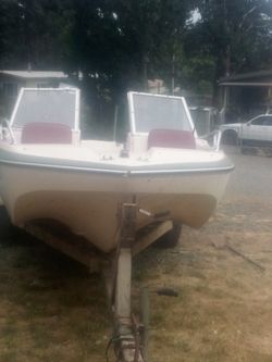 Volvo Penta V6 Engine And Boat