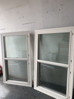 White Frame Windows 54-1/4" Height X 31-1/2" W
