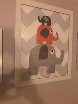 Nursery decor Set with curtains and lamp