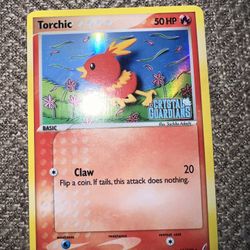 Torchic Ex Crystal Guardians Pokemon Card Stamped 