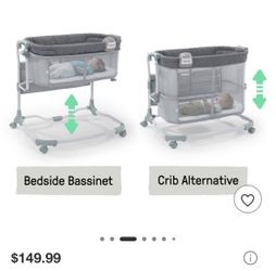 Ingenuity Dream & Grow Bedside Baby Bassinet -