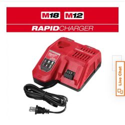 Milwaukee RAPID CHARGER M18 M12 BATTERIES IMPACTS DRIVERS TOOLS RAMPS 