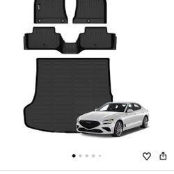 NEW / NUEVO! Genesis G70 RWD 2019-2025 TPE Car Mats Cargo Mat Custom Fit G70 (No EV)