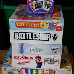 Vintage Board Games By Milton Bradley And Hasbro! 6 Games In All! Price Is For All 6!