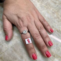 For Wedding 925 Sterling Silver Size 8