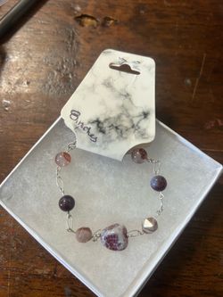 Carnelian and agate bracelet