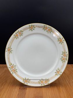 Antique Nippon Hand-Painted Floral Plate