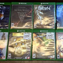 Collection of Xbox One video games. Great Condition 