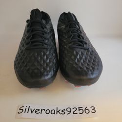 Nike Tiempo Legend 8 Elite FG Soccer Cleats Black/ Red AT5293-060 Size 7