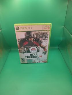 NCAA Football 10 Xbox 360, 2009 - Complete In Case With Manual