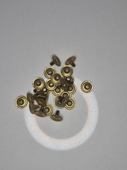 27 RAU Gold Tone 5/16 in Single Cap Tubular Rivets Leathercraft New