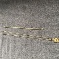 10k Rope Chain And Bracelet 