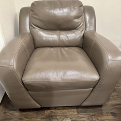 Leather sofa chair