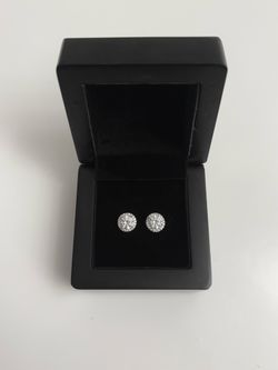 Earrings VVS Passes Diamond Test 2TCW 14k Plated Moissanite Earrings 925 Sterling Silver
