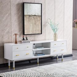 New White Gold TV Stand