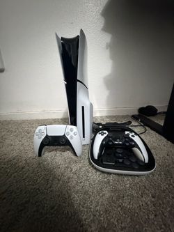 PlayStation 5 slim with dual sense edge controller