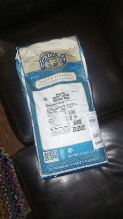 Lundberg organic short grain brown rice 25lb