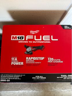 NEW Milwaukee  Fuel 4.5” grinder m18