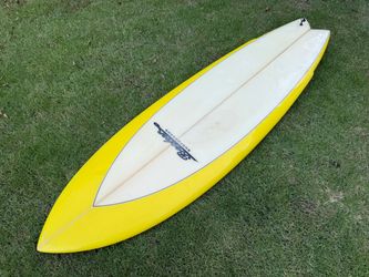 6’-2” Phil Becker Surfboard, tri-fin fish model