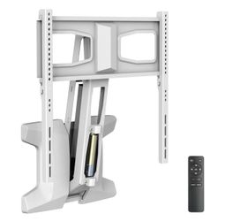 MOUNT-IT! Motorized Fireplace TV Wall Mount | Remote Control Electric Pull Down Mantel Mounting Brac