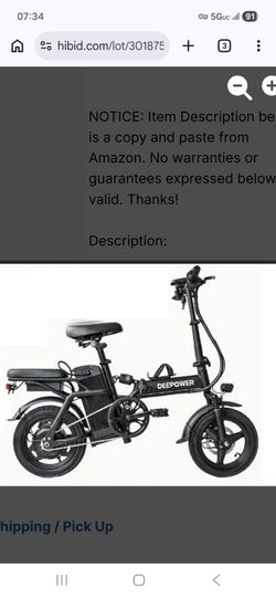 Deepower k100 Electronic E-Bike