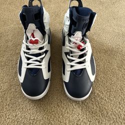 Air Jordan 6 Midnight Navy Size 13 Worn Once Extra Laces Minor Flaws No Box
