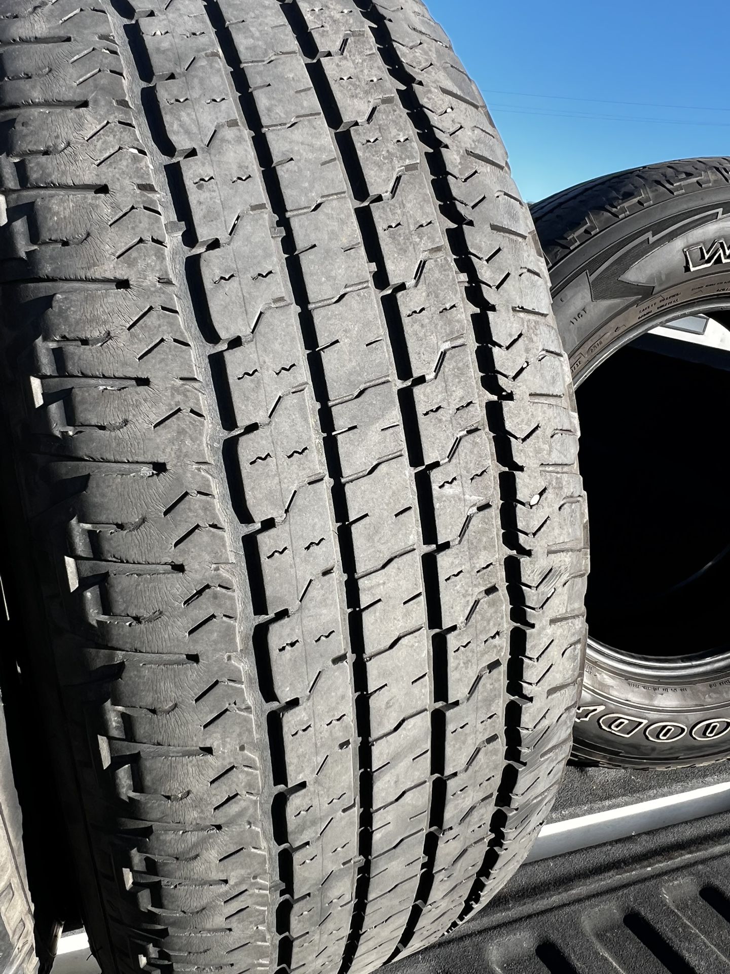 Tires Set Of 4…. Size  275 65 18