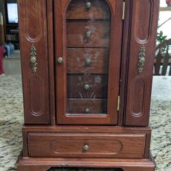 Miniature Armoire Style Jewelry Box 