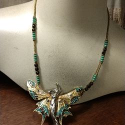 Art Deco fairy necklace