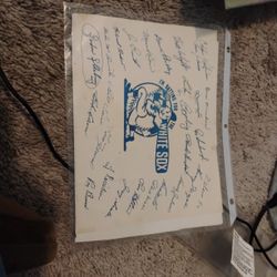 Chicago White Sox Team Signed Memorbilia Print