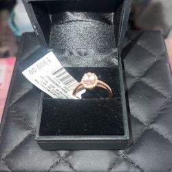 Semi Precious Morganite 14KR MRG Ring Size 8