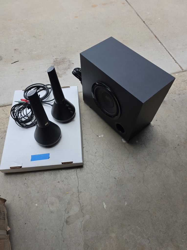 Alter computer speaker system