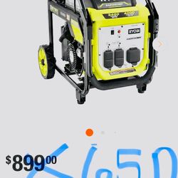 RYOBI 4000 WATTS GENERATOR  BRAND NEW IN BOX ASKING FOR $650*****
