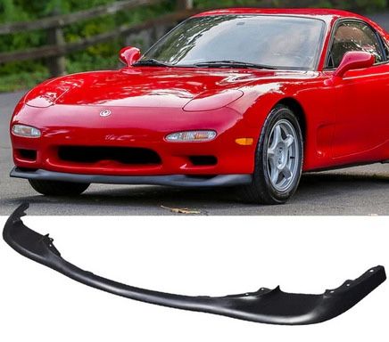 1(contact info removed) Mazda RX7 OEM Style Unpainted Black Front Bumper Lip PU 2Dr