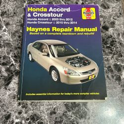 Haynes repair manual for honda accord 