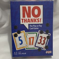 No Thanks! Card Game Okay Or Pay Highly Interactive 