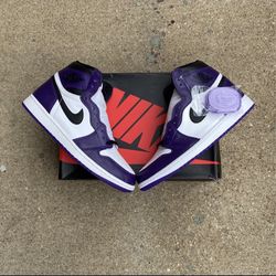 Jordan 1 Court Purple Size 10