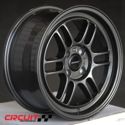 15x7 +28 4x100 New Circiut Performance Cp37 Wheels