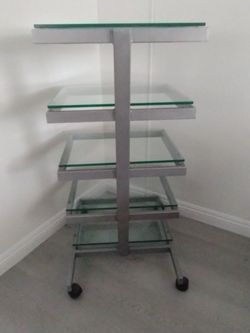 Five shelf audio rack