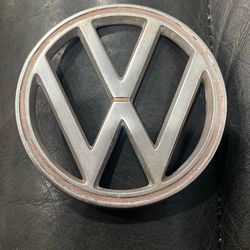VW volts Wagon Bug Vintage Aluminum Hood Emblem