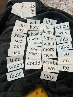 Sightwords cards