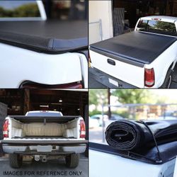 2017 To 2019 Ford F250 F350 F450 F550 SD 6.8ft Truck bed Soft Vinyl Roll up Tonneau cover Cubierta de Lona Enrollable de Vinilo Suave para caja Troca
