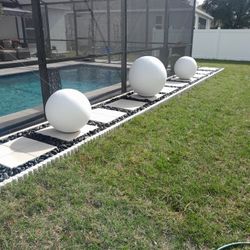 Garden Art Cement Bowls