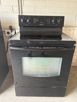 Samsung black electric range