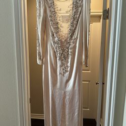 Vintage Wedding dress light pink size 4