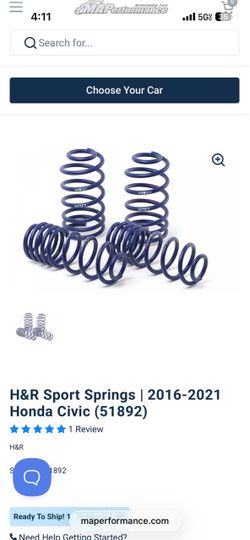 10th gen civic HR lowering springs