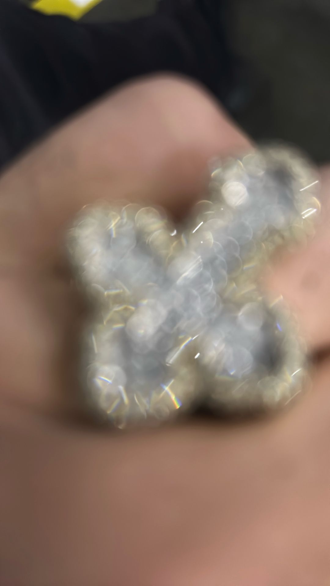 Real Gold And Diamond Cross Ring