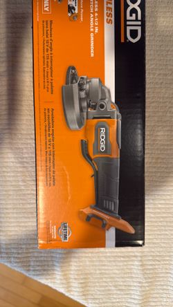 Ridgid 18V Brushless 4-1/2” Angle Grinder